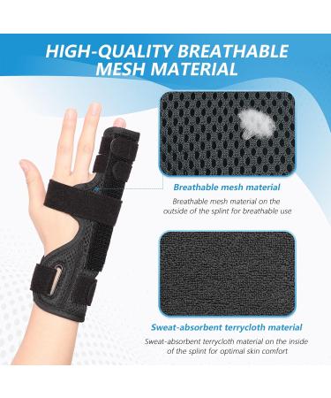 Buy Pinky Finger Splint | Boxer & Metacarpal Fracture Support | Ideal for Broken Finger Trigger Finger Arthritis - Left & Right Hand (Mesh S/M) - International Shipping - Buy Online on GoSupps.com