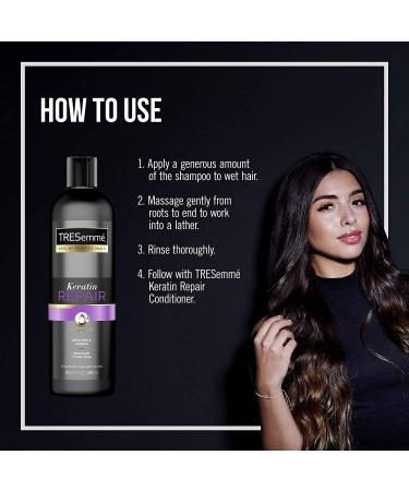 TRESemm Keratin Repair Shampoo for Damaged Hair - 20 oz (Pack of 4) - Buy Online on GoSupps.com
