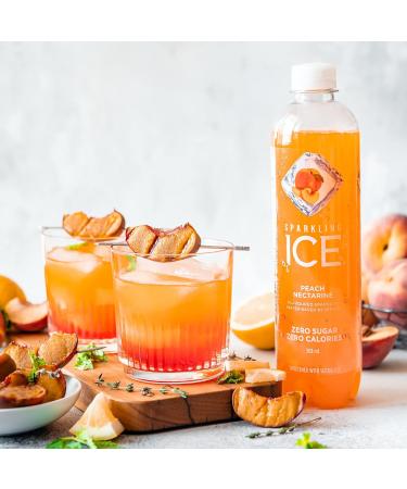 Sparkling Ice Peach Nectarine Flavoured Sparkling Water with Zero Sugar and Zero Calories 503 ml (Pack of 12) Peach Nectarine (Classic) 503 ml (Pack of 12) - Buy Online on GoSupps.com