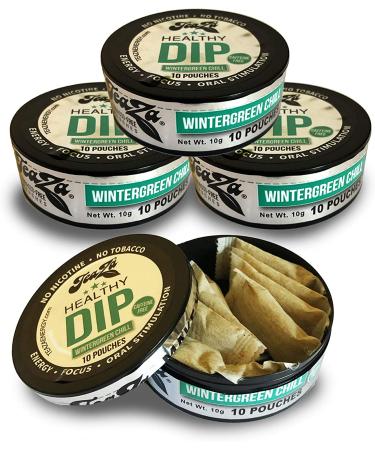 Teaza Herbal Energy Pouches Wintergreen Chill (Caffeine Free) - 4 Pack - Buy Online on GoSupps.com