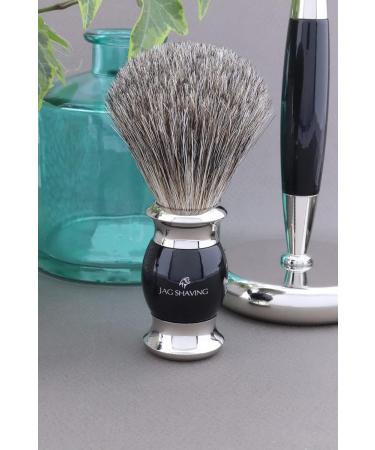 JAG Shaving Razor Set - 3-Part Luxury Gift Set with Brush Blades & Rack - Ultimate Black Shaving Experience - Buy Online on GoSupps.com