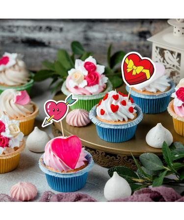 Valentine s Day Food Picks Cupcake Toppers Decorations - Appetizers Toothpicks Sticks V-Day Dinner Party Supplies 144Ct - Buy Online on GoSupps.com