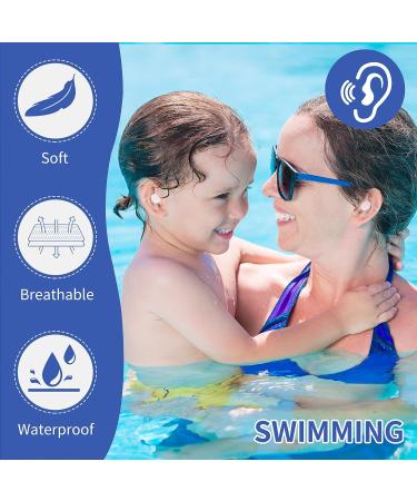 60 Pieces Waterproof Ear Covers & Stickers for Swimming Shower & Water Sports | Ear Protectors & Cotton Ear Plugs - Buy Online on GoSupps.com