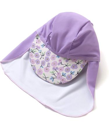 Bonverano Baby Girls UPF 50+ UV Protection One Piece Sunsuit with Sun Cap - Lavender 9-12 Months - Buy Online on GoSupps.com