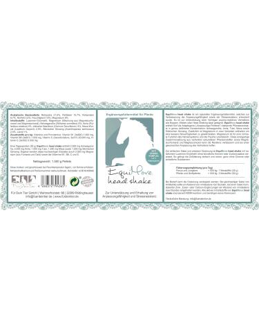 EquiMove Head Shake (1.5 kg) Horse Food Supplement with Adaptogens for Stress and Undesirable Behavior (Bag) - Buy Online on GoSupps.com