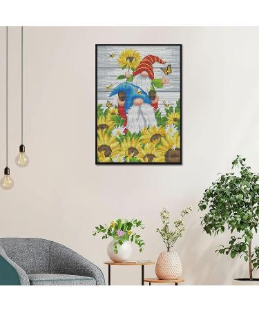 Gnomes Stamped Cross Stitch Kit for Beginners - Floral Needlepoint Patterns | Dimensions Needlecrafts Embroidery Kit | Arts and Crafts - Buy Online on GoSupps.com