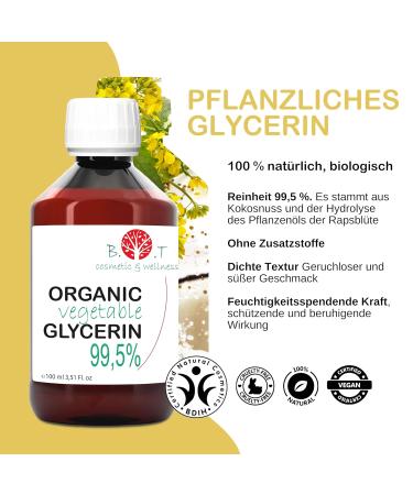 Pure Organic Plant Glycerin - Natural Moisturizer for Skin & Hair | Certified Organic | 1000 ml - Buy Online on GoSupps.com