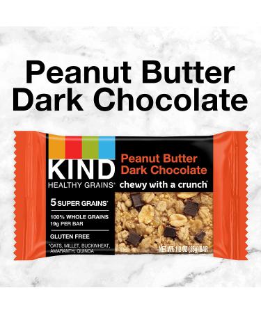 KIND Healthy Grains Bars Peanut Butter Dark Chocolate 40 Count - Gluten Free - Buy Online on GoSupps.com