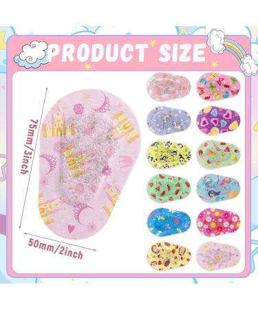 Panitay 60 Pieces Kids Eye Patches - Breathable Cotton Adhesive Eye Patches for Toddler Amblyopia - 12 Stylish Designs Regular Size - Buy Online on GoSupps.com