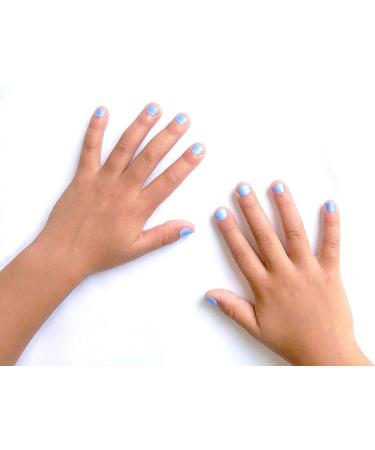 Miss Nella BLUE BELL Safe Nail Polish for Kids Non-Toxic, Odour Free, Water Based Formula for Easy Peel Off | Natural and Safe for Children and Toddlers - Buy Online on GoSupps.com