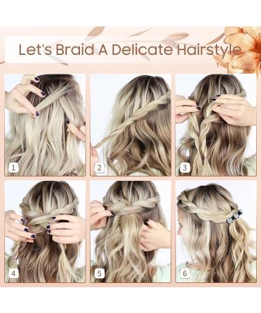 Hair Clips with Sparkling Crystal Stones Braided Rhinestone Hair Clips for Women and Girls Elegant Hair Styling Clips Shiny Rhinestone Hair Clip Lightweight Braided Hair Clips (B-4pcs) - Buy Online on GoSupps.com