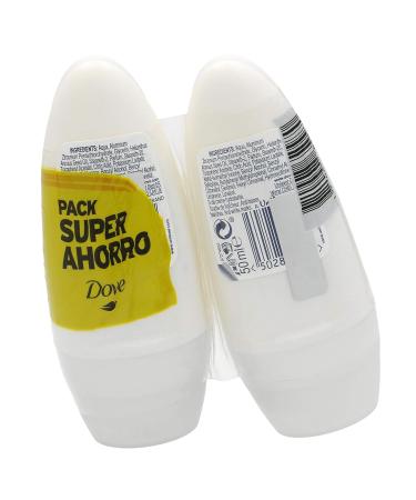 Unilever Dove Duplo Invisible Economy Roll - 2 x 50 ml (100 ml) | Buy Online - International Shipping Available - Buy Online on GoSupps.com