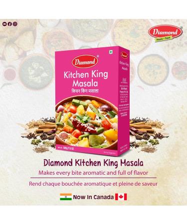 Diamond Kitchen King Masala | Authentic spices mix for Indian Wet & Dry Curries | Spice Mix 500g/17.5 oz Pack of 2 - Buy Online on GoSupps.com