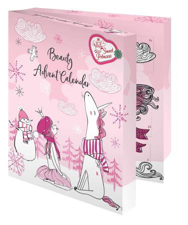 Sweet Princess Unicorn for Kids - Beauty Advent Calendar including hair accessories for all unicorn fans 314 g