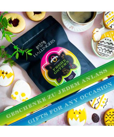 Hallingers No.O Happy Easter - Gourmet Coffee for Easter Baskets | Perfect Mother's Day & Father's Day Gifts | New Home Recovery Treats - Buy Online on GoSupps.com