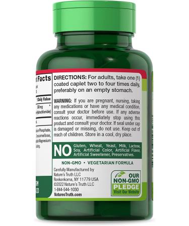 L-Lysine 500mg 130 Caplets Free Form Non-GMO Gluten Free Supplement by Nature's Truth - Buy Online on GoSupps.com
