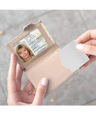 Magati Small Hand Mirror with Protective Cover | Stainless Steel Pocket & Cosmetic Mirror | Credit Card Size 8.5x5.5cm | Set of 5 - Perfect for Travel & Makeup - Buy Online on GoSupps.com