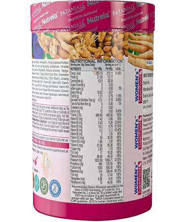 Nutrela Women's Superfood: Biofermented Vitamins, Glucosamine, Cow Milk Calcium, Vitamin E - 100% RDA, No Added Sugar - 400gm Chocolate Flavour Powder - Buy Online on GoSupps.com