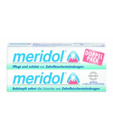 Meridol Halitosis - Bad Breath Toothpaste Against Halitosis - Pack of 2 x 75 ml