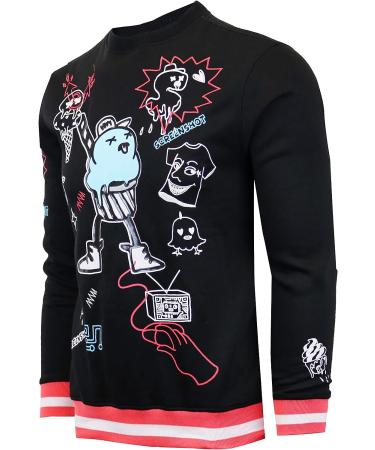 Screenshotbrand Men's Urban Hip Hop Premium Fleece Sweatshirt - Medium - Buy Online on GoSupps.com