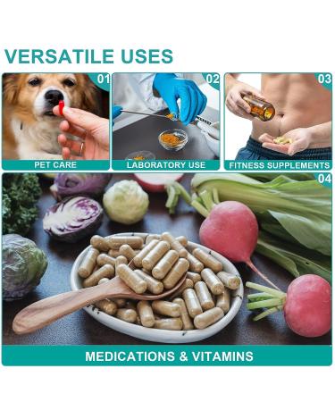 8 Piece Capsule Filling Machine Kit - Home & Lab Supplies for Empty Pill Capsules - Spoon, Spatula, Scoop, Tray, Tamper Tool - Gel Capsules Size 000-3 - Buy Online on GoSupps.com