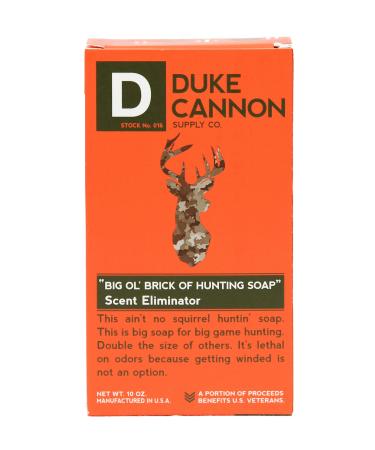 Duke Cannon Big 'Ol Brick of Hunting Soap, Scent Eliminator, 10oz