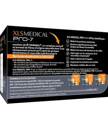 XL-S Medical PRO-7 Capsules for Weight Loss Aid - 7 Benefits (1) (2) - Lose Up to 5x More Weight Than Diet Alone (1) - 180 Capsules for 1 Month - Buy Online on GoSupps.com
