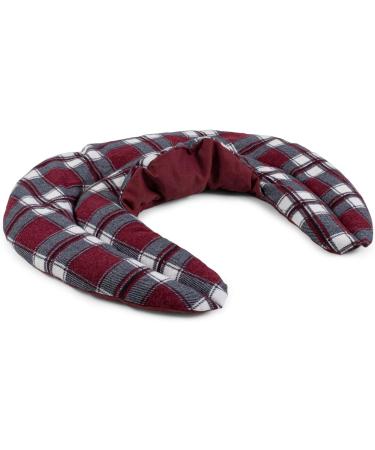 Comfortable Neck Horns with Stand-Up Collar | Cherry Stone Pillow - Flanel Caro Red Neck Warmer - Buy Online on GoSupps.com
