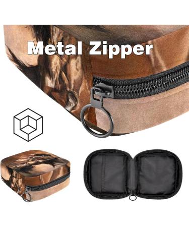 Womens Napkin Storage Bag - 3D Running Horse | Portable Menstrual Cup & Tape Storage | Perfect for Teens & Women - Buy Online on GoSupps.com