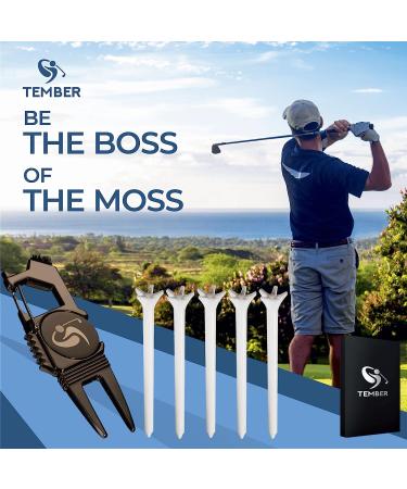 Golf Divot Repair Tool with Ball Marker, Tees, and Brush - 7-in-1 Golf Accessories for Men and Women - Perfect Golf Gift - Buy Online on GoSupps.com