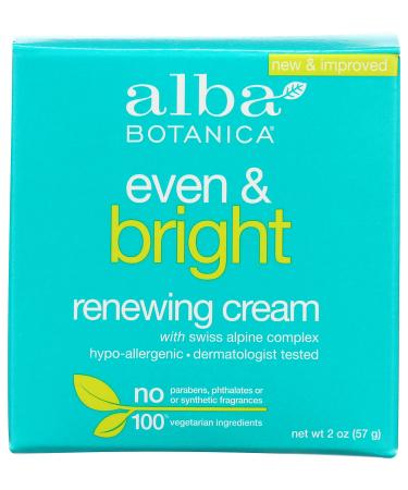 Alba Botanica Even & Bright Renewing Cream - 2oz
