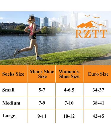 RZTT 90% Merino Wool Ankle Socks for Men & Women - Soft & Thin for Athletic Activities - 3 Pairs, Black, Large - Buy Online on GoSupps.com