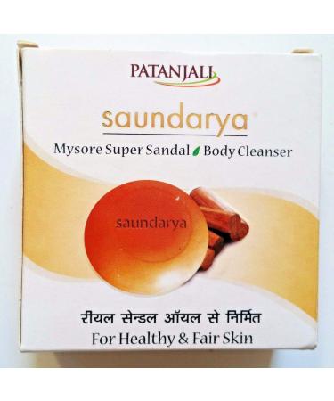 Patanjali Saundarya Mysore Super Sandal Body Cleanser 75 gm (pack of 10)