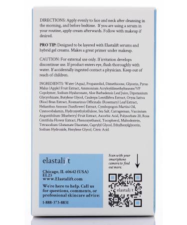Elastalift Hyaluronic Acid & Vitamin C Face Cream - Anti-Aging Moisturizer for Women & Men | Hydrating & Plumping Lotion for Dry Skin, Wrinkles, Fine Lines | 2 Fl Oz - Buy Online on GoSupps.com