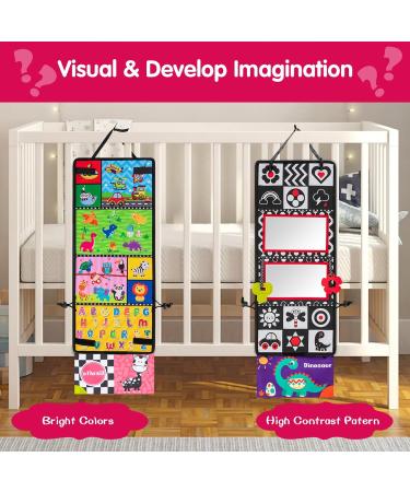 Revivoer Montessori Baby Spiegel Toy - Foldable Sensory Mirror for Newborns and Toddlers - Ideal for Feelings and Development - Perfect Baby Toy for Boys - Buy Online on GoSupps.com