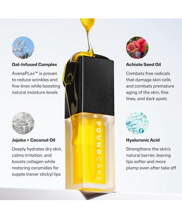 POUND CAKE Cake Theory: Lip Tone Equalizing Oil | For Enhanced Lip Color | Hydrating and High-Shine Blurring Lip Oil with Yellow Tint | Clean Vegan and Moisturizing Formula 0.23 oz Melted Butter - Buy Online on GoSupps.com