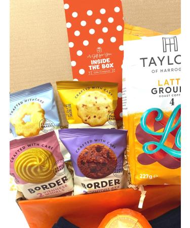 Gift Box by Inside the Box Gifts (Latte Ground Coffee w Biscuits Socks & Bath Bomb) - Buy Online on GoSupps.com