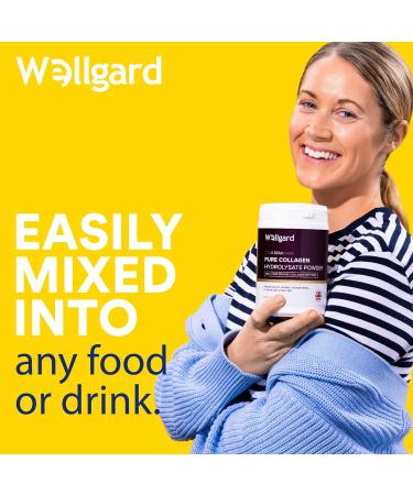 Gold Standard Bovine Collagen Peptides Powder by Wellgard | High Levels of 8 Essential Amino Acids | Halal & Kosher | Made in UK - Buy Online on GoSupps.com
