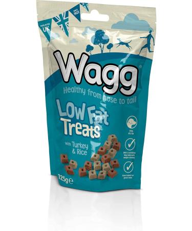 Wagg Low Fat Meaty Bites Turkey & Rice Dog Treats 125g (Pack of 7) - Oven Baked Turkey and Rice 125 g (Pack of 7) - Buy Online on GoSupps.com