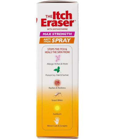Itch Eraser Max Strength Spray - Steroid-Free Antihistamine for Fast Relief - Buy Online on GoSupps.com