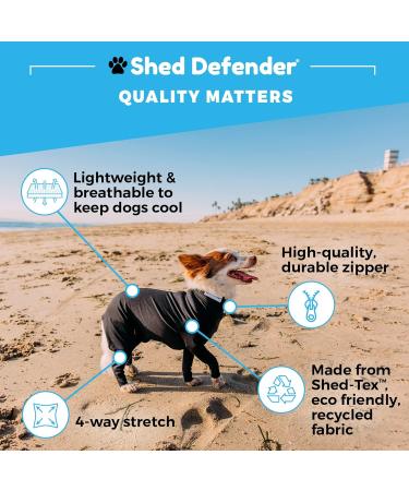 Shed Defender Body Suit for Dogs - Anti-Shedding Jumpsuit Surgery Recovery & Anxiety Relief | Pink XS (5-8 kg) - Reduce Dog Hair & Protect Car Seats - Buy Online on GoSupps.com