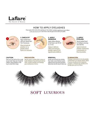 Laflare 3D Cashmere False Eyelashes Multipack - Ultra Soft and Luxurious 5 Pairs Value Pack (109X5P) - Cruelty-Free and Reusable Glam Fake Eyelashes - Buy Online on GoSupps.com