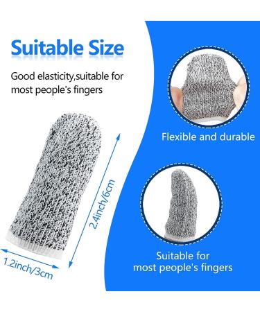 60-Piece Cut-Resistant Finger Cots - Thumb Finger Protectors for Kitchen & Sculpture Work - Buy Online on GoSupps.com