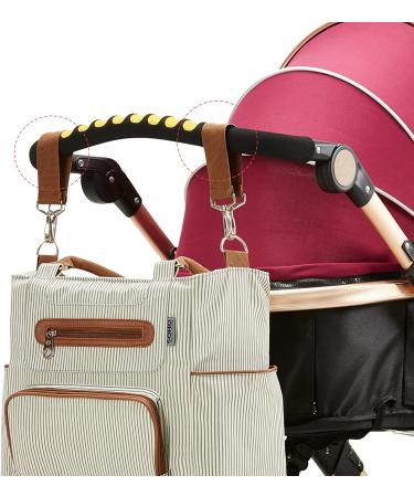 SoHo Grand Central Station Diaper Bag 7Pc - Striped | Stylish and Functional - Buy Online on GoSupps.com