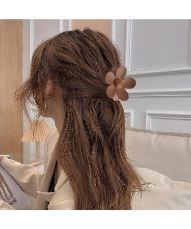 Claw Hair Clips | Rectangle Flower Shape Hair Clips Set of 8 Claw Hair Accessories Comfortable Anti-Slip Stable Hair Hold for Thin Thick Curly Hair - Buy Online on GoSupps.com