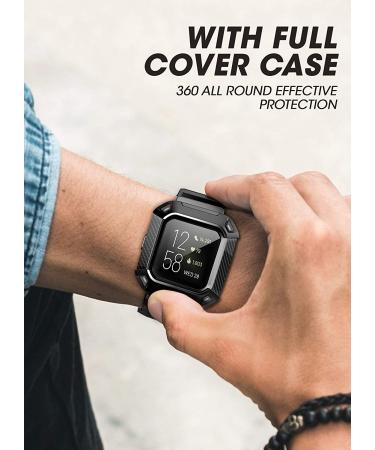 SUPCASE Unicorn Beetle Pro Watch Band for Fitbit Versa 3/Sense - Protective Replacement Wristband (Black) - Buy Online on GoSupps.com