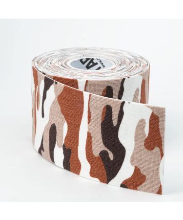 COVERTAPE kinesiology Athletic tape sports tape athletic tape muscle tape Sports tape Elastic therapeutic tape Pain relief tape Strapping tape Physical therapy tape Injury tape massage premium sports tape (black beige camo) colours (Camo Brown) - Buy Online on GoSupps.com