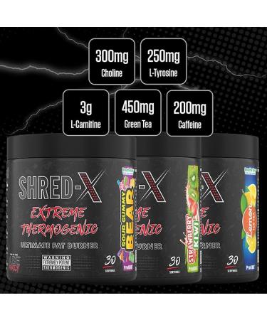 Applied Nutrition Shred X Fat Burner - Strawberry Kiwi - 300g - Buy Online on GoSupps.com
