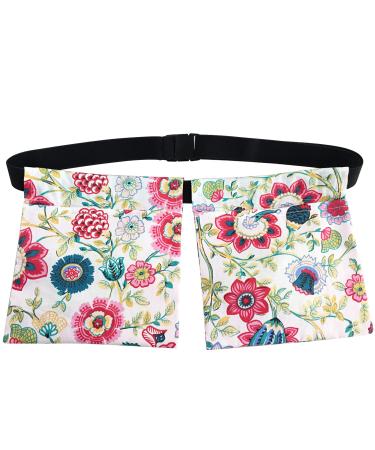 Mastectomy Drain Belt Drainage Pouch Floral Print Holder Adjustable for JP Bulbs Breast Cancer Post Surgery Reconstruction Abdominal Tummy Tuck Recovery Surgical Pocket (Sunflower)