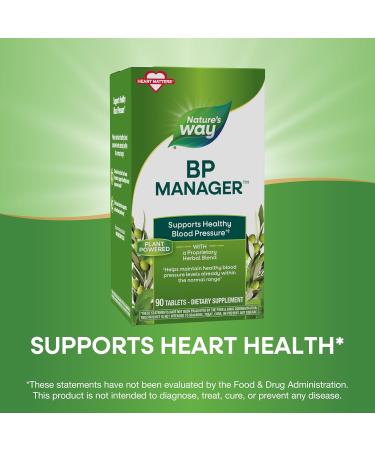 Buy Nature's Way BP Manager | 90 Tablets for Heart & Blood Pressure Support - Buy Online on GoSupps.com